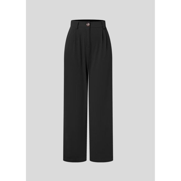 Halara Mid Rise Zipper Pocket Waffle Casual Pants Sz XL Womens Black - Picture 2 of 12